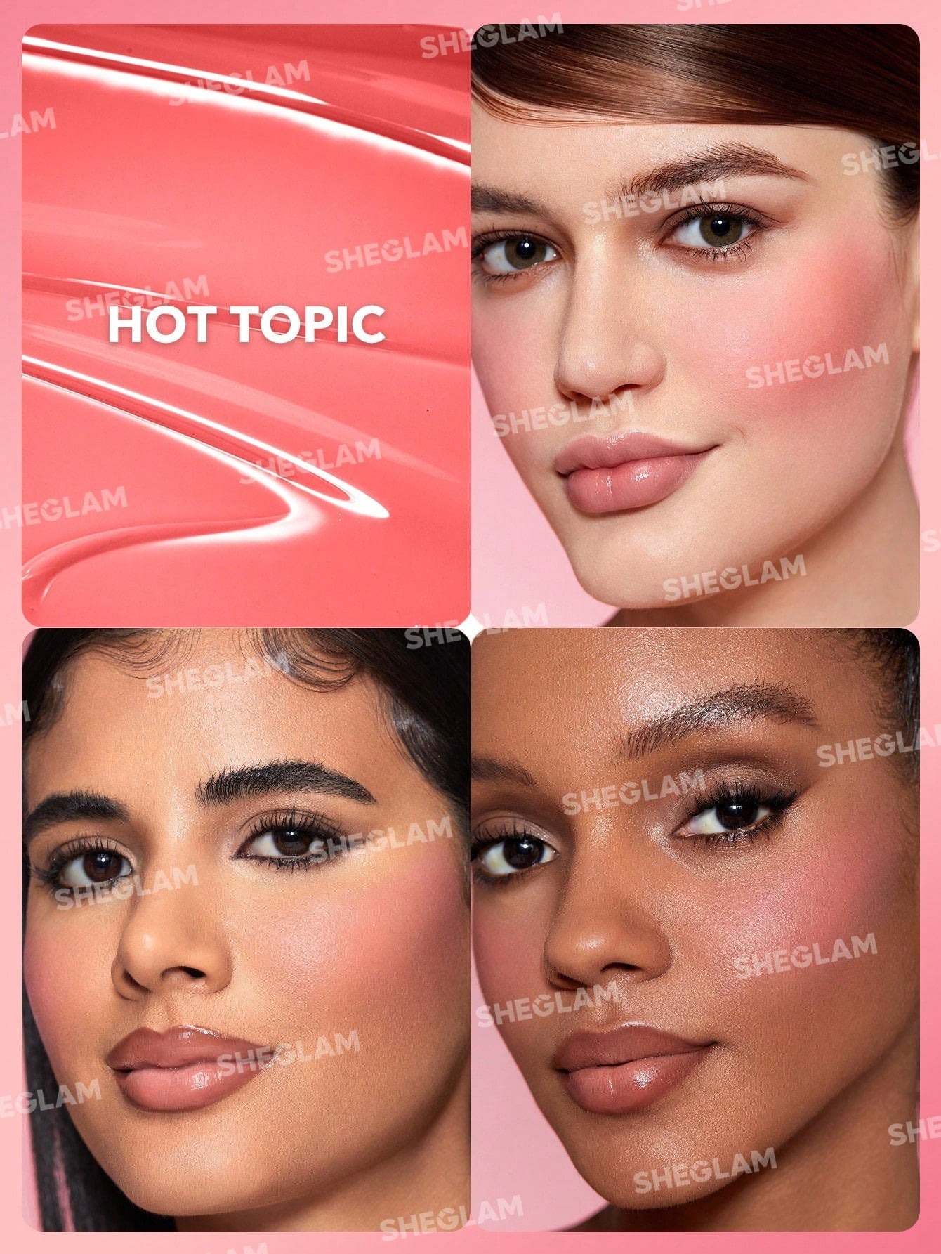 رژگونه مایع شیگلم مدل Color Bloom رنگ Hot Topic