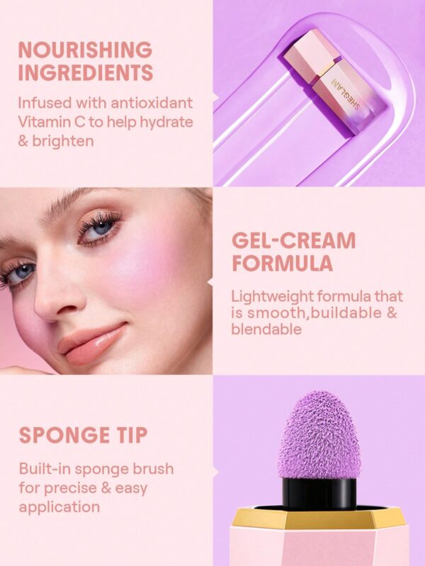 رژگونه مایع شیگلم مدل Color Bloom رنگ Coral Glow