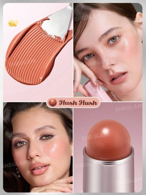 رژگونه استیکی شیگلم مدل کره ای Buttery Bliss Blush Stick رنگ Hush Hush