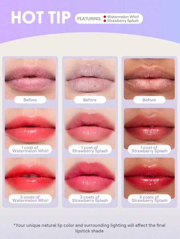 لیپ گلاس جیبی آبرسان شیگلم مدل Jelly Pocket Lip Jam رنگ Dragonfruir Dew