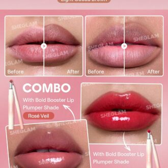 خط لب حجم دهنده شیگلم مدل Bold Booster رنگ Cocoa Crush