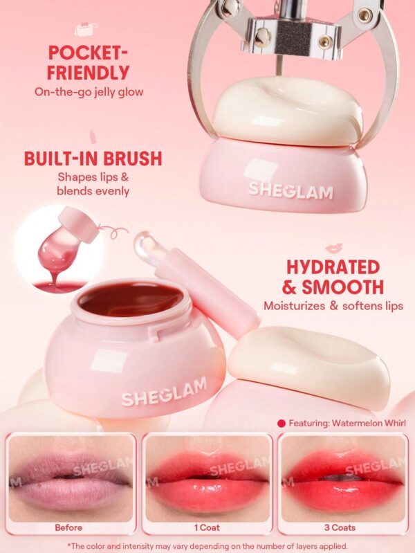 لیپ گلاس جیبی آبرسان شیگلم مدل Jelly Pocket Lip Jam رنگ Strawberry Splash