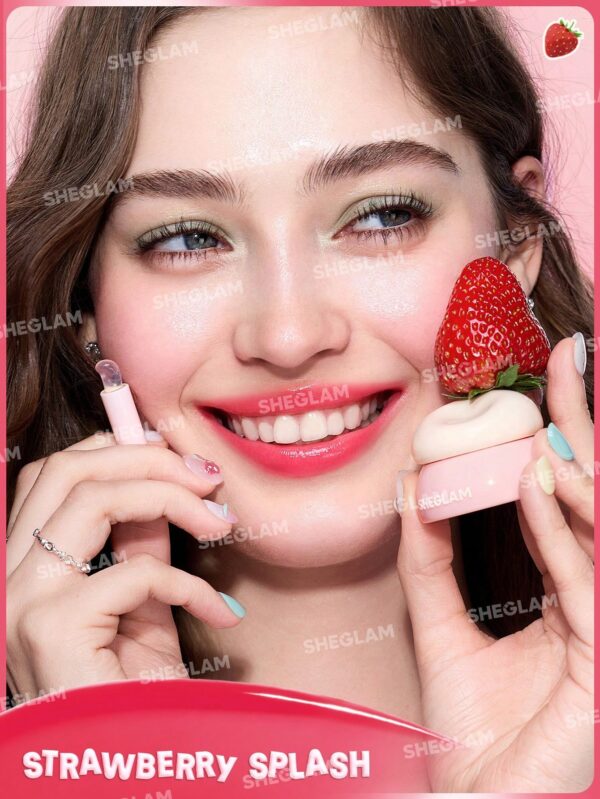 لیپ گلاس جیبی آبرسان شیگلم مدل Jelly Pocket Lip Jam رنگ Strawberry Splash
