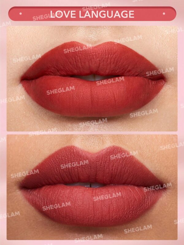 رژلب جامد مات شیگلم مدل Matte Allure رنگ Love language