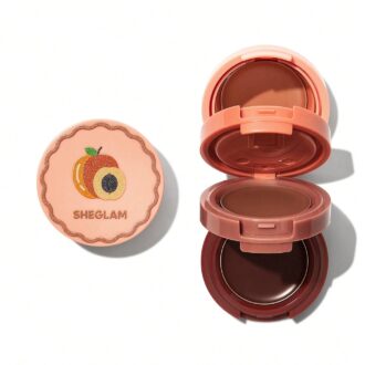 رژلب و رژگونه 3 طبقه شیگلم مدل Apricot Dream
