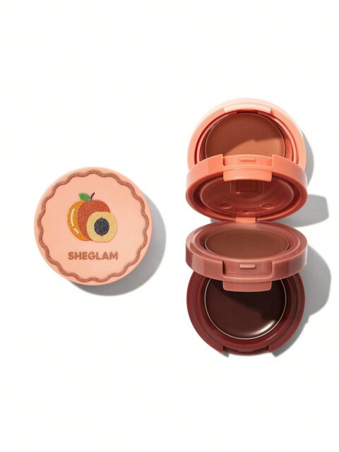 رژلب و رژگونه 3 طبقه شیگلم مدل Apricot Dream