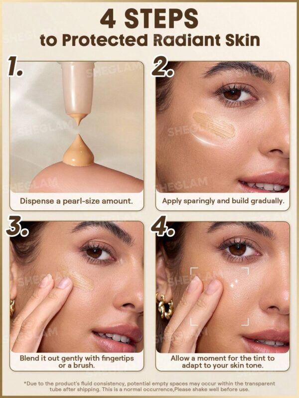 تینت پوست کرمپودری شیگلم Dew Done با SPF20 رنگ Porcelain