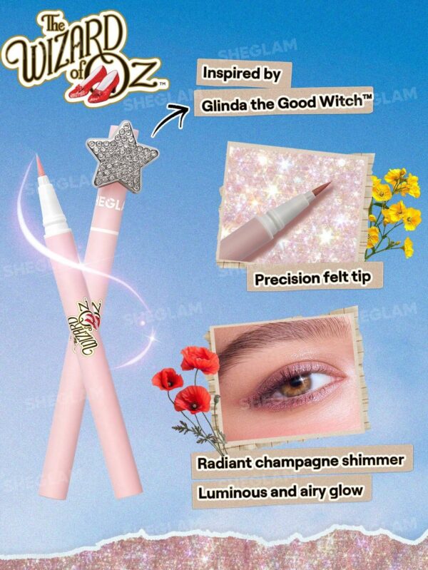 خط چشم شیگلم شاین صورتی از کالکشن The Wizard of OZ مدل Glinda The Good Witch