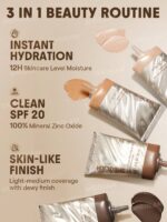 تینت پوست شیگلم Dew and Done کرمپودری با SPF20 رنگ Nude