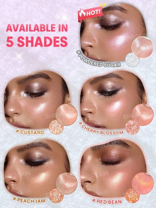 هایلایتر شیگلم مدل آدامسی Glowchi Bouncy رنگ Cherry Blossom