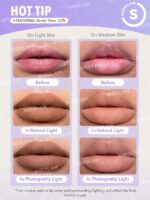 خط لب حجم دهنده شیگلم مدل Bold Booster رنگ Barely There