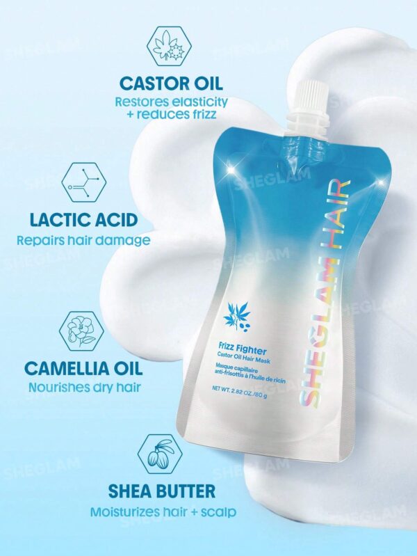 ماسک موهای فر ضد وز و ترمیم کننده شیگلم حاوی روغن کرچک Frizz Fighter