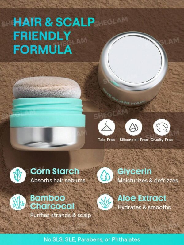 شامپو خشک حجم دهنده مو شیگلم رنگ Light Brown