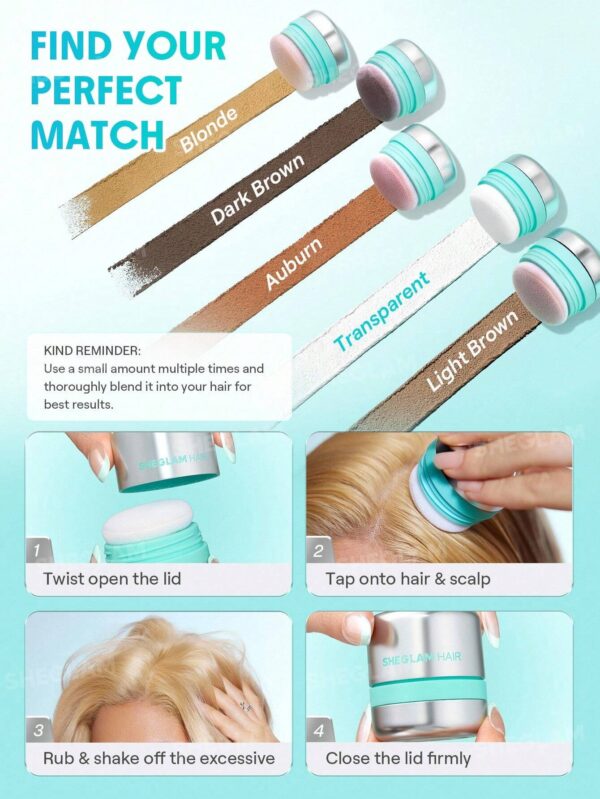 شامپو خشک حجم دهنده مو شیگلم رنگ Light Brown