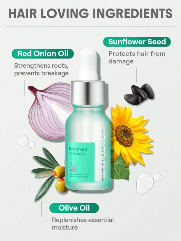 روغن مو پیاز قرمز شیگلم 15میل Red Onion And Scalp Oil