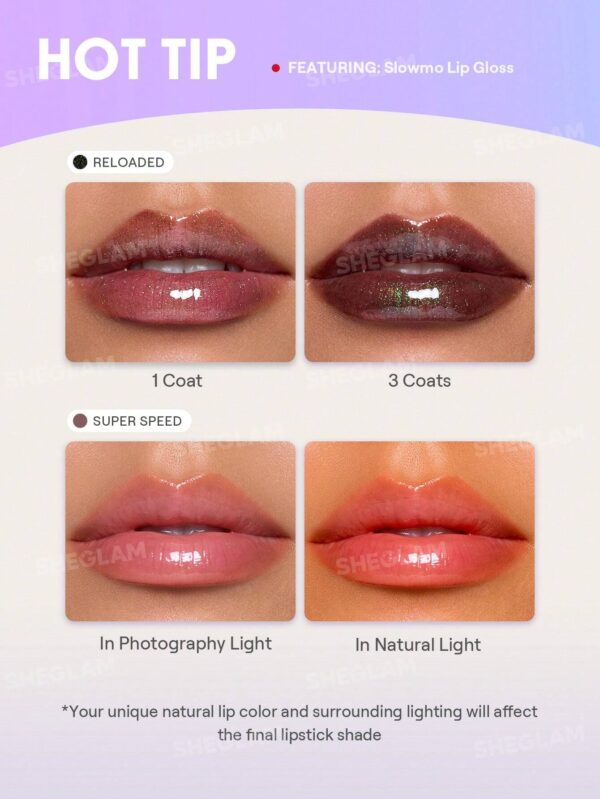 لیپ گلاس شیگلم Slowmo از کالکشن ماتریکس رنگ Reloded