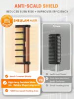 شانه حرارتی صاف کننده مو شیگلم ضد سوختگی مدل Anti Burn Hot Comb
