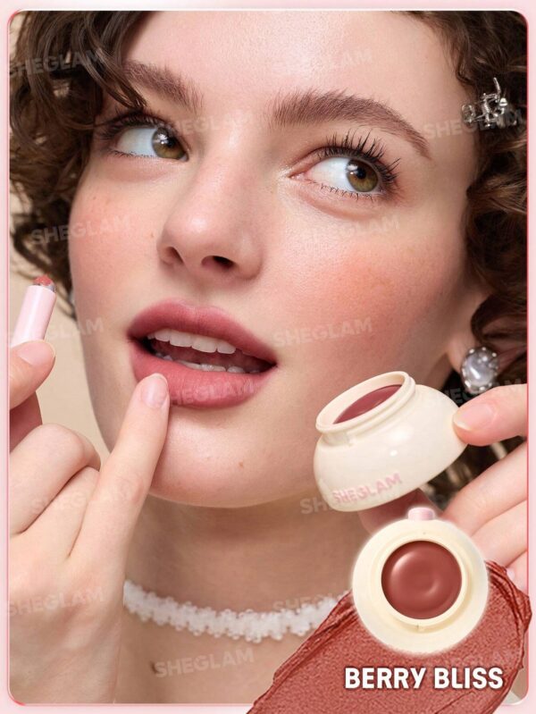 رژلب کاسه ای جیبی شیگلم مدل Bounce Putty رنگ Berry Bliss