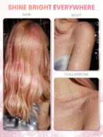 اسپری گلیتر و هایلایتر مو و بدن شیگلم رنگ Fairy Sugar