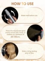 اسپری گلیتر و هایلایتر مو و بدن شیگلم رنگ Star Quality