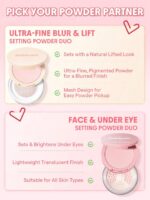 پودر فیکس دوطبقه شیگلم مدل مات و لیفت کننده پوست Bubblegum