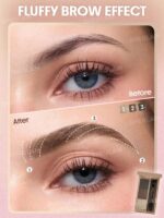 پالت ابرو سه رنگ شیگلم مدل Puff Brow رنگ Brown