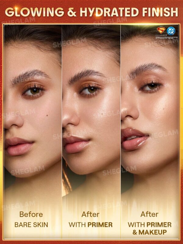 پرایمر براق کننده پوست شیگلم مدل سوپرمن Good Grip Glow llluminating Primer