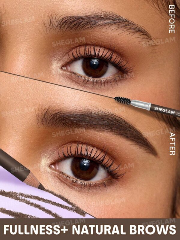 مداد ابرو شیگلم مدل تراشیدنی Fluff Line رنگ Chocolate