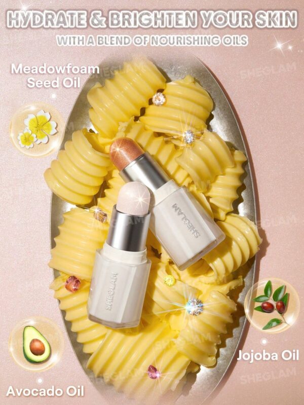 هایلایتر استیکی شیگلم مدل کره ای Buttery Bling رنگ Rose Rush