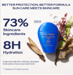 کرم ضد افتاب ضد چروک ضد تعریق شیسیدو SPF 50 حجم 50 میل
