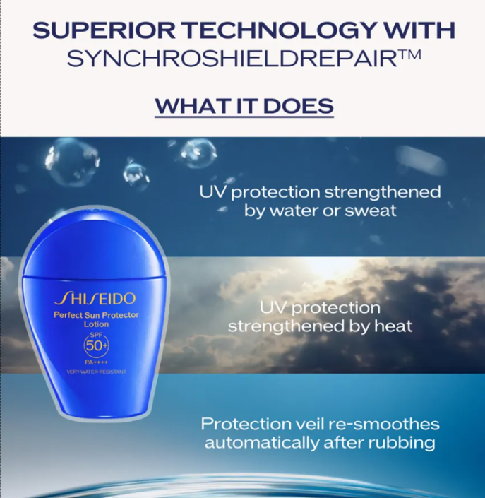 کرم ضد افتاب ضد چروک ضد تعریق شیسیدو SPF 50 حجم 50 میل 2 کرم ضد افتاب ضد چروک ضد تعریق شیسیدو SPF 50 حجم 50 میل