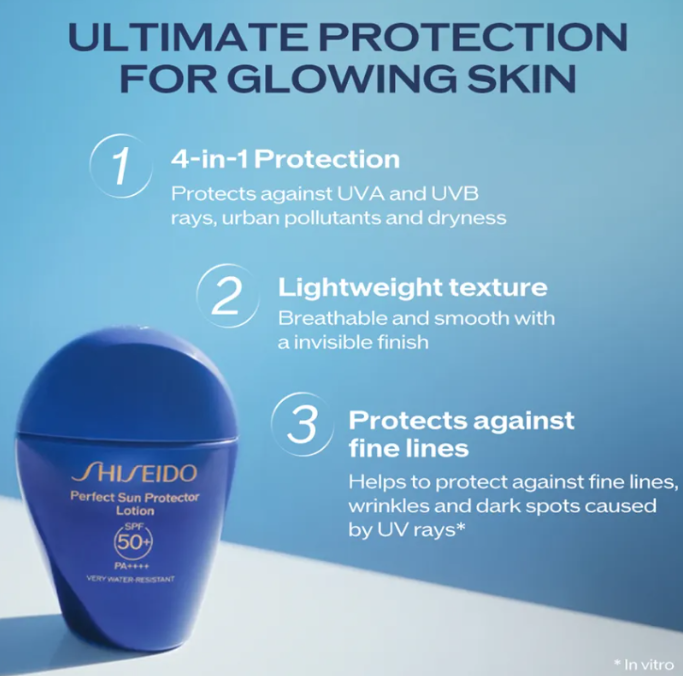 کرم ضد افتاب ضد چروک ضد تعریق شیسیدو SPF 50 حجم 50 میل 1 کرم ضد افتاب ضد چروک ضد تعریق شیسیدو SPF 50 حجم 50 میل