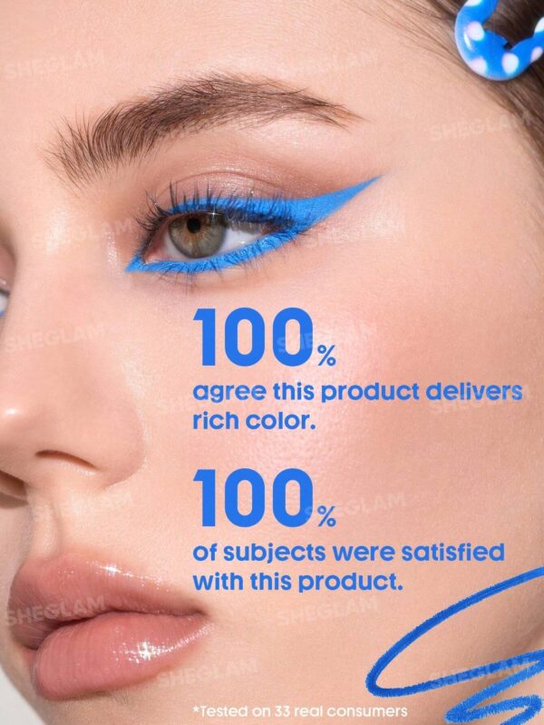 خط چشم ژلی شیگلم مدل Boldline Longwear رنگ آبی Azure Blue