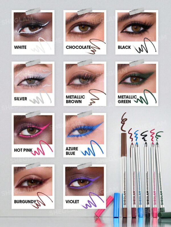 خط چشم ژلی شیگلم مدل Boldline Longwear رنگ آبی Azure Blue