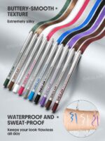 خط چشم ژلی شیگلم مدل Boldline Longwear رنگ سبز شاین Metallic Green