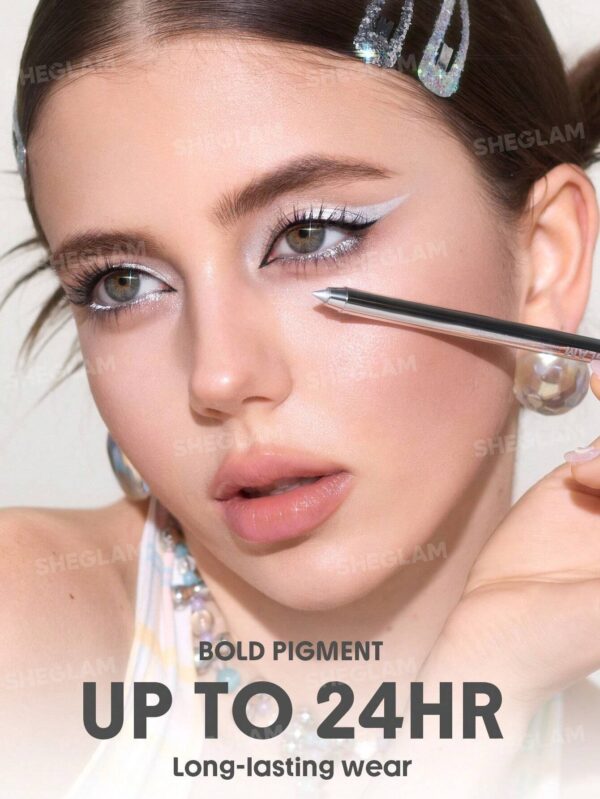خط چشم ژلی شیگلم مدل Boldline Longwear رنگ نقره ای Silver