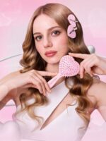 برس مو شیگلم مدل صورتی Sweet Heart