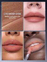 رژلب مایع گلیتری شیگلم رنگ Crushed Gem از کالکشن Lustra