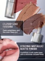 رژلب مایع گلیتری شیگلم رنگ Sequins از کالکشن Lustra