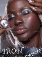 سایه چشم گلیتری کرومی شیگلم رنگ Iron از کالکشن Lustra