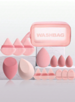 ست 16 تکه کیف و بیوتی بلندر و پد آرایشی