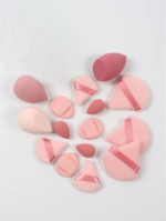 ست 16 تکه کیف و بیوتی بلندر و پد آرایشی