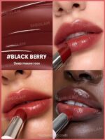 بالم لب براق رنگی شیگلم مدل Silk Slip رنگ Black Berry