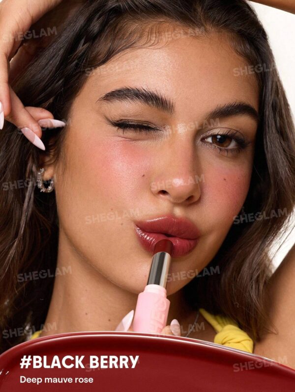 بالم لب براق رنگی شیگلم مدل Silk Slip رنگ Black Berry