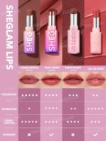 بالم لب براق رنگی شیگلم مدل Silk Slip رنگ Black Berry