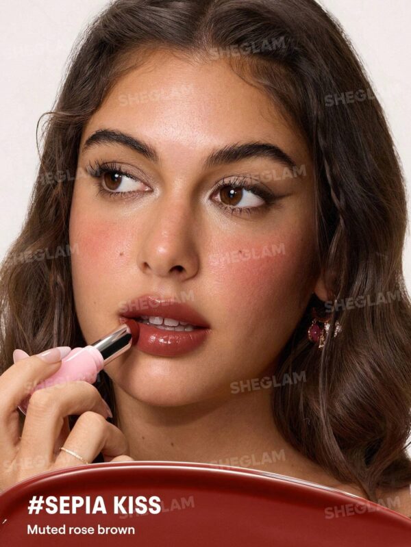 بالم لب براق رنگی شیگلم مدل Silk Slip رنگ Sepia Kiss