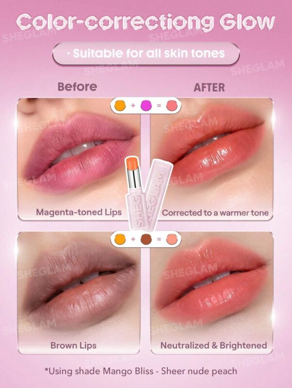 بالم لب براق رنگی شیگلم مدل Silk Slip رنگ Sepia Kiss