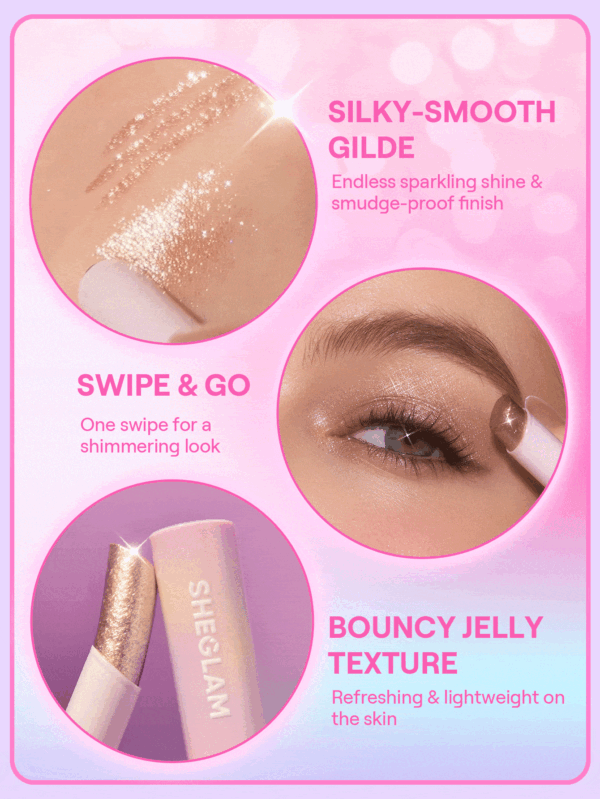 سایه چشم استیکی مدل شیگلم مدل Crystal Jelly Glaze Stick رنگ Bronze Dust