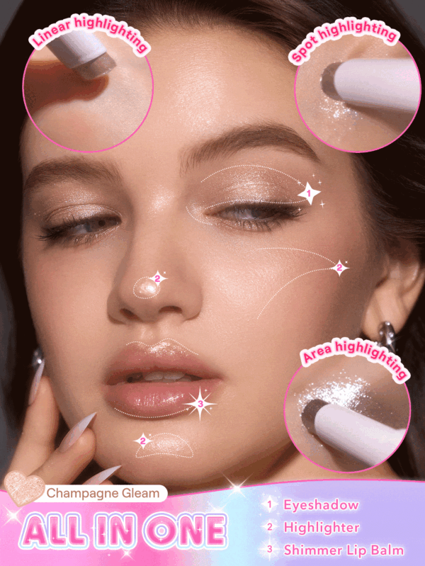سایه چشم استیکی مدل شیگلم مدل Crystal Jelly Glaze Stick رنگ Bronze Dust