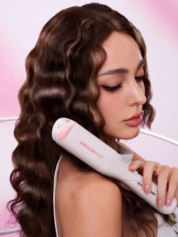 دستگاه ویو مو ساحلی شیگلم مدل Cupid's Charm Beach Babe Waver 19mm رنگ ضورتی
